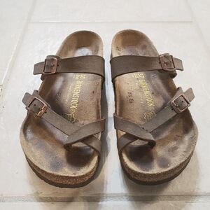 Women's Birkenstock Mayari Nubuck Leather size 37 UK 6.5 US
